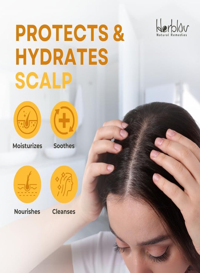 Herblov Eczema Shampoo – All-Natural Dermatitis & Psoriasis Treatment for Dry, Itchy, Flaky Skin – Daily Dandruff & Scalp Treatment – Itchy Scalp Relief for Men, Women & Kids – Eczema Soap Shampoo Made in USA - Image 2